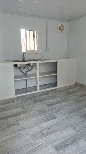 cabin toilet kitchen