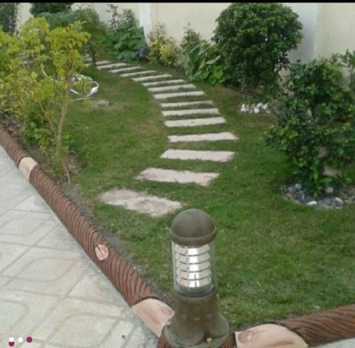 عمل تحديدات الحديقه  وممرات الحدي