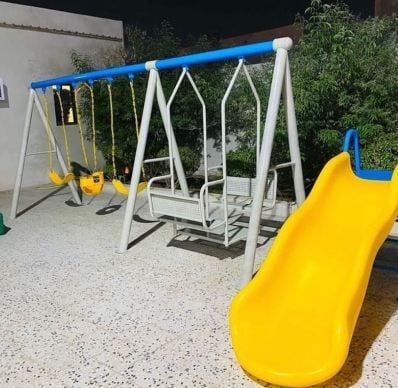 مرجيحة زحالقة الاطفال