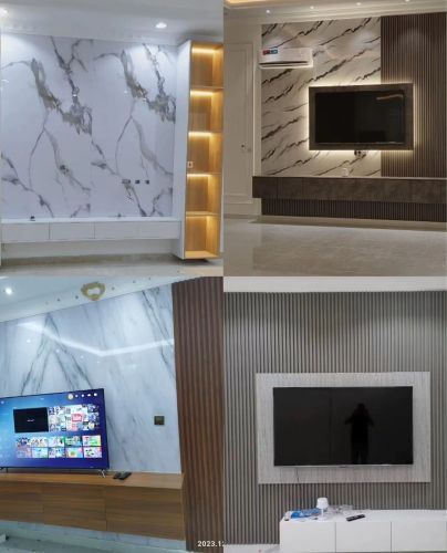 ديكورات حائط التلفزيون