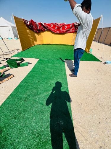 سجادة عشبية للتخييم صناعة سقف