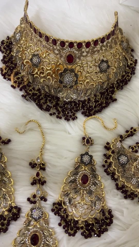 Bridal set Maroon