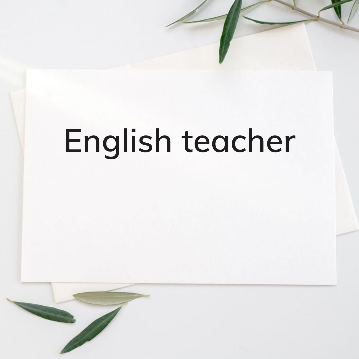 English teacher