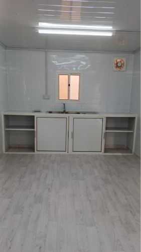 Cabin kitchen making 