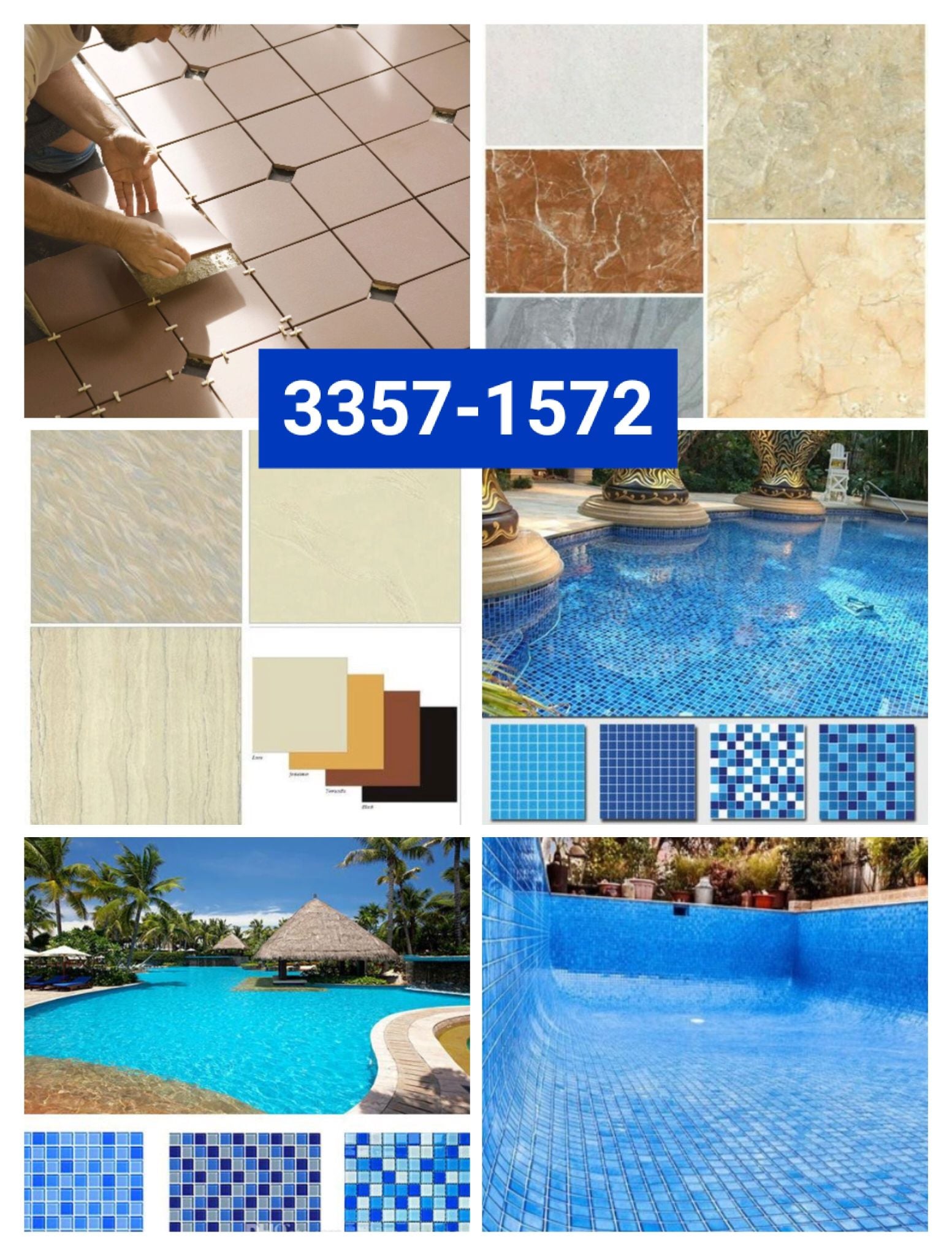 Swimming Pool Tile Work-33571572