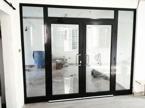 Black turkey upvc glass door