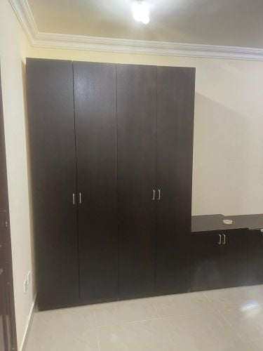 huge wardrobe with small cabinets
