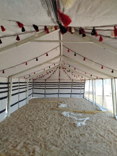 بناء جميع انواع الخيام