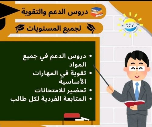مدرسين دعم وتقوية ذو خبرة