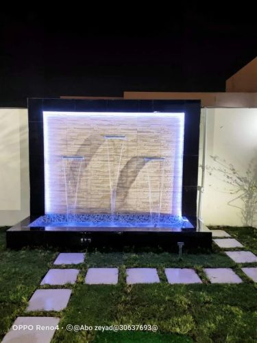 عمل الشلالات والبرجولات والعشب ال