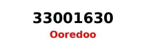 ooredoo number  33001630