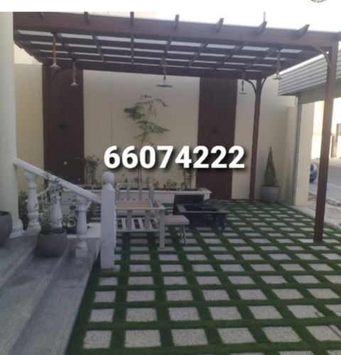 عشب صناعى وديكورات