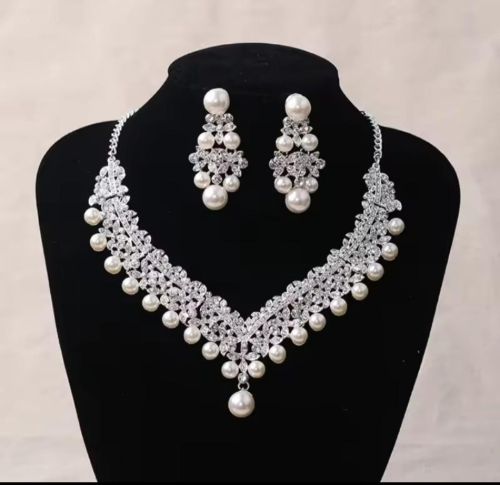 Wedding Necklace, earring set