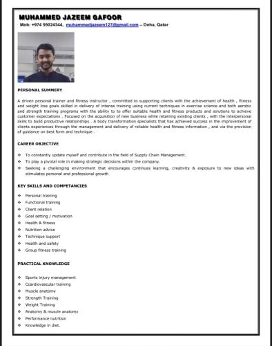 Gym instructor