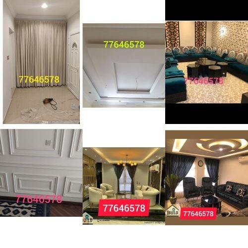 gypsum board partition tv box dec