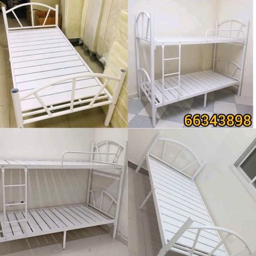 new steel single or double bed