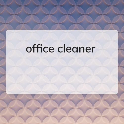 office cleaner girls