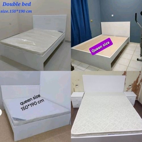 wooden queen size bed available