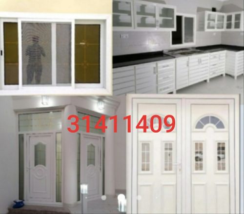 تفصيل مطابخ المنيوم ابواب وشباب