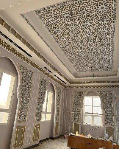 ديكورات الجبس والصبغ