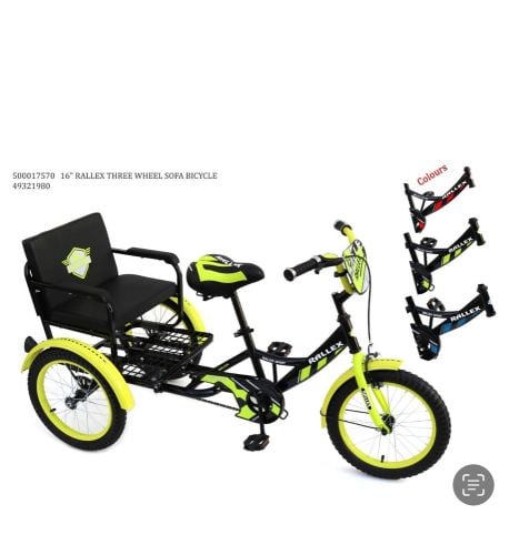 3 WHEEL BICYCUL WIT SOFA