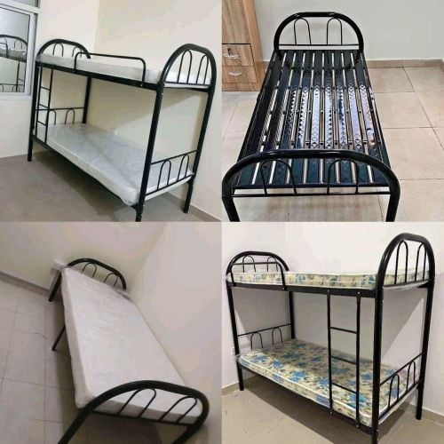 new steel single or double bed
