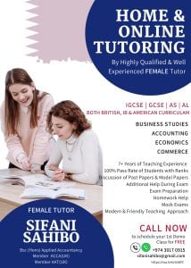 Experienced Female Tutor