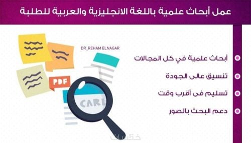 إعداد الأبحاث والمشاريع