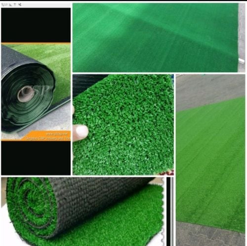 Artificial grass with decorated