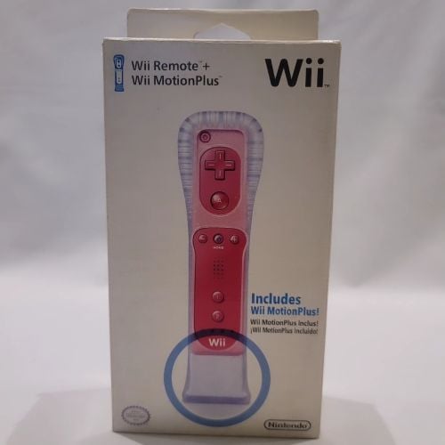 Wii Remote + Wii MotoinPlus Pink