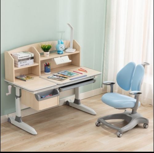big study desk table chair