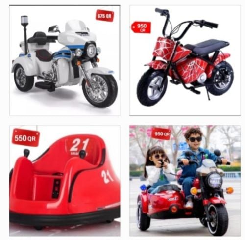 Bikes and cars for kids