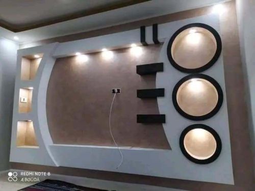 Gypsum board and decoration