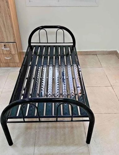 new steel single or double bed