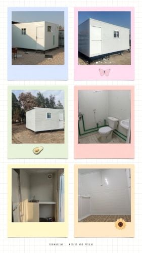 Cabin, caravan, kitchen & toilet