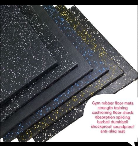 Fitness room floor mats rubber