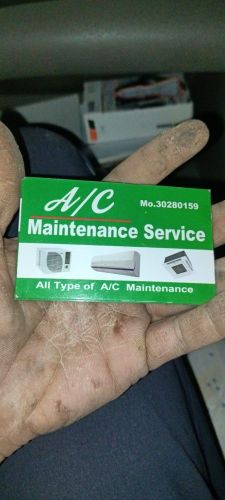 split type a. c window ac.