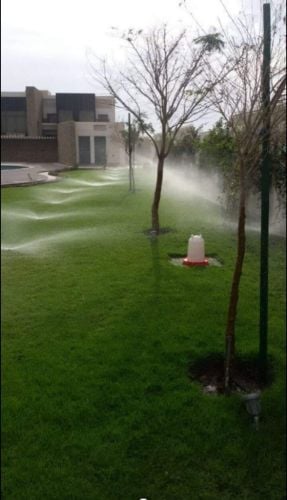 عمل شبكات الري