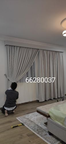 We sell new curtain  and make cur