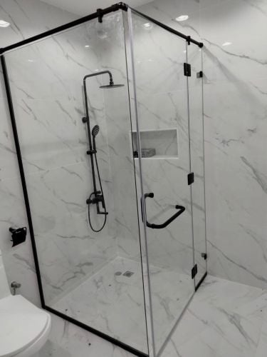 Black Glass shower door