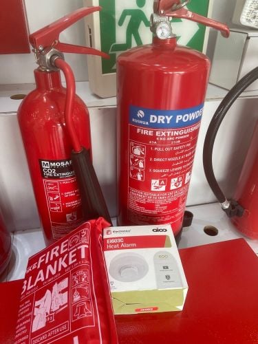 Fire extinguisher kit 