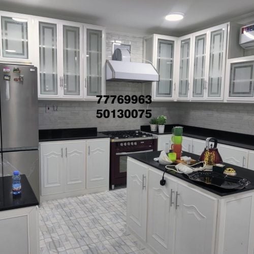 Aluminum work kitchencabinet upvc