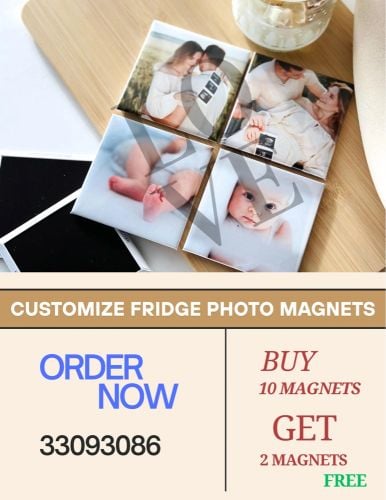 customize Fridge photo magnets 