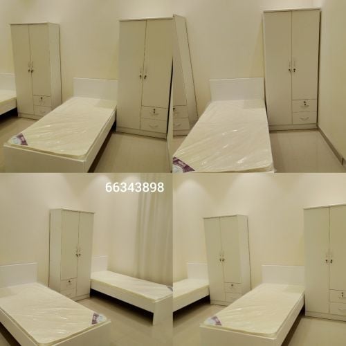 new wooden single bedroom set