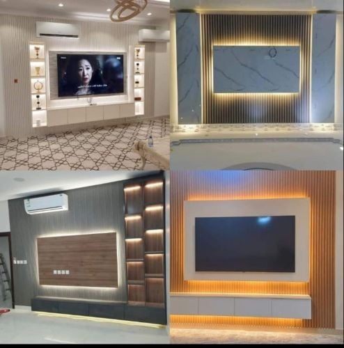 All gypsum and decoration works
E