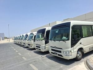 Toyota coaster buses for Rent
