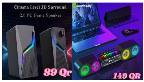 speakers stereo gaming RGB gift