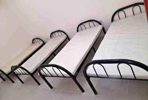 new steel single or double bed