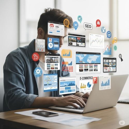 Design and development of website