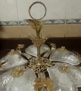 Decorative serving tray